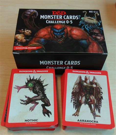 D D Monster Cards Printable